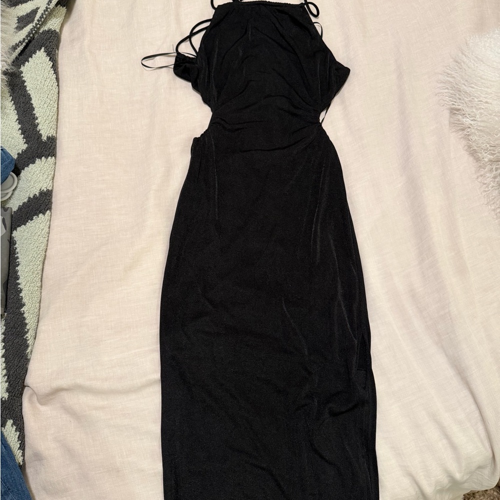 Hello Molly Black Backless Dress